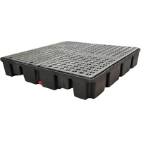 Nestable Spill Pallet Without Drain, 66 US gal. Spill Capacity, 49" x 49" x 10.5" GTA Hardware Inc