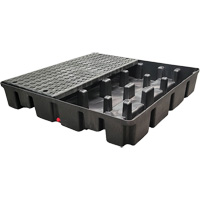 Nestable Spill Pallet Without Drain, 66 US gal. Spill Capacity, 49" x 49" x 10.5" GTA Hardware Inc