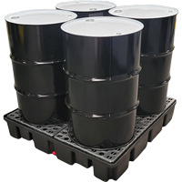 Nestable Spill Pallet Without Drain, 66 US gal. Spill Capacity, 49" x 49" x 10.5" GTA Hardware Inc