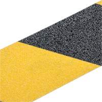 Ruban antid&eacute;rapant de premi&egrave;re qualit&eacute;, 2" x 60', Noir & jaune GTA Hardware Inc