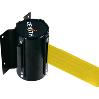 Wall Mount Barrier, Steel, Screw Mount, 12', Yellow Tape GTA Hardware Inc