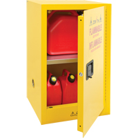 Flammable Storage Cabinet, 12 gal., 1 Door, 23" W x 35" H x 18" D GTA Hardware Inc