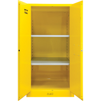 Flammable Storage Cabinet, 60 gal., 2 Door, 34" W x 65" H x 34" D GTA Hardware Inc