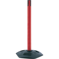 Poteau receveur robuste &agrave; ligne simple, Hauteur de 38", Rouge GTA Hardware Inc