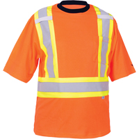 Safety T-Shirt, Polyester, Medium, High Visibility Orange GTA Hardware Inc