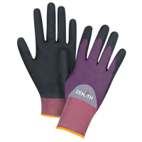 ZX-2 Premium Coated Gloves, 7/Small, Nitrile/Foam Nitrile Coating, 18 Gauge, Nylon Shell GTA Hardware Inc