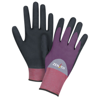 Gants enduits de premi&egrave;re qualit&eacute; ZX-2, 10/T-Grand, R&ecirc;vetement Nitrile/Mousse de nitrile, Calibre 18, Enveloppe en Nylon GTA Hardware Inc