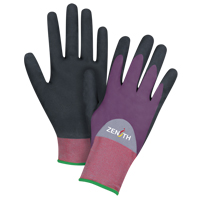 Gants enduits de premi&egrave;re qualit&eacute; ZX-2, 11/2T-Grand, R&ecirc;vetement Nitrile/Mousse de nitrile, Calibre 18, Enveloppe en Nylon GTA Hardware Inc