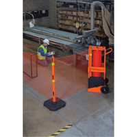 Portable Safety Zone, 100' L, Steel, Orange GTA Hardware Inc