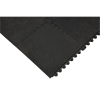 Anti-Fatigue Matting, Smooth, 3' x 3' x 1/2", Black, Natural Rubber GTA Hardware Inc