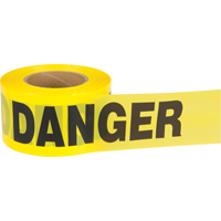 Ruban pour barricade Danger, Bilingue, 3" la x 1000' lo, 2,5 mils, Noir sur jaune GTA Hardware Inc