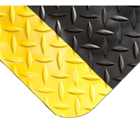 Tapis Smart No 497, Losange, 4' x 10' x 1", Noir/Jaune, PVC/Ur&eacute;thane GTA Hardware Inc