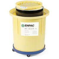 Poly-Collector 66 avec baril en acier, 32,5" dia. x 42" h, Cap. de d&eacute;versement 70 gal. US GTA Hardware Inc