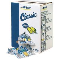 Bouchons d'oreilles classiques E-A-R, Vrac - Sac en poly, Avec cordon GTA Hardware Inc