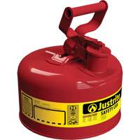 Safety Cans, Type I, Steel, 1 US gal., Red, FM Approved/UL/ULC Listed GTA Hardware Inc