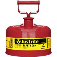 Safety Cans, Type I, Steel, 1 US gal., Red, FM Approved/UL/ULC Listed GTA Hardware Inc