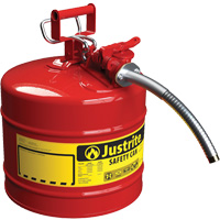 AccuFlow Safety Cans, Type II, Steel, 5 US gal., Red, FM Approved/UL/ULC Listed GTA Hardware Inc