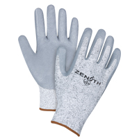 Gants &eacute;lastiques sans coutures r&eacute;sistants &agrave; la coupe, Taille Grand/9, Calibre 13, Rev&ecirc;tement Nitrile, Enveloppe en PEHP, ANSI/ISEA 105 niveau 2/EN 388 niveau 3 GTA Hardware Inc
