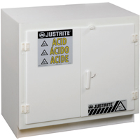 Armoires solides en poly&eacute;thyl&egrave;ne pour acides, 6 x 0,66043 gal., 36" x 35,75" x 21,75" GTA Hardware Inc