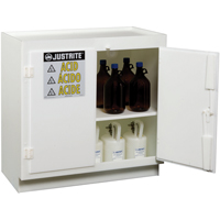 Armoires solides en poly&eacute;thyl&egrave;ne pour acides, 6 x 0,66043 gal., 36" x 35,75" x 21,75" GTA Hardware Inc