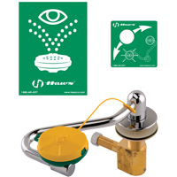 Poste de douche oculaire/faciale, Installation Montage sur &eacute;vier GTA Hardware Inc