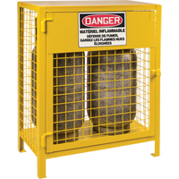 Armoires pour cylindres &agrave; gaz, nbre de bouteilles: 2, 30" , 17" , 37" , Jaune GTA Hardware Inc