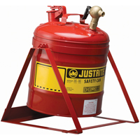 Laboratory Safety Can with Faucet, Type I, Steel, 5 US gal., Red, FM Approved GTA Hardware Inc