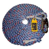 C&acirc;ble de s&eacute;curit&eacute; 50' avec crochet d'ancrage, Polyester/Polypropyl&egrave;ne GTA Hardware Inc