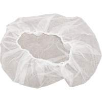 Bonnets bouffants non tiss&eacute;s, Polypropyl&egrave;ne, 18", Blanc GTA Hardware Inc