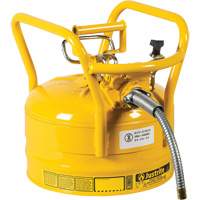 D.O.T. AccuFlow Safety Cans, Type II, Steel, 2.5 US gal., Yellow, FM Approved GTA Hardware Inc