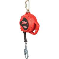 Rebel Self Retracting Lifeline, 33', Galvanized Steel, Swivel GTA Hardware Inc