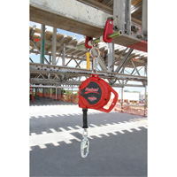Rebel Self Retracting Lifeline, 33', Galvanized Steel, Swivel GTA Hardware Inc