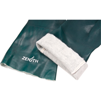 Double Dipped Green Gloves, 14" L, PVC, Cotton Jersey Inner Lining, 70-mil GTA Hardware Inc