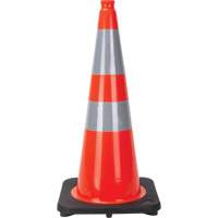 Traffic Cone, 28", Orange, 4" & 6" Reflective Collar(s) GTA Hardware Inc