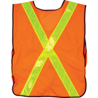 Standard-Duty Safety Vest, High Visibility Orange, Medium, Polyester GTA Hardware Inc