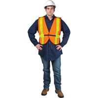 Standard-Duty Safety Vest, High Visibility Orange, Medium, Polyester GTA Hardware Inc