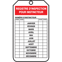 Inspection Tags, Plastic, 3-1/8" W x 5-7/8" H, French GTA Hardware Inc