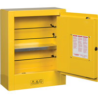 Sure-Grip&reg; EX Mini Flammable Safety Cabinet, 2 Gal., 1 Door, 17" W x 22" H x 8" D GTA Hardware Inc