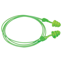 Glide&reg; Trio Reusable Earplugs, Corded, Bulk - Loose, 27 dB NRR, One-Size GTA Hardware Inc
