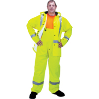 RZ900 Premium Traffic Rain Suit, Polyester/PVC, Medium, Lime-Yellow GTA Hardware Inc