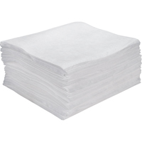 Feuilles absorbantes souffl&eacute;es de premi&egrave;re qualit&eacute;, Huile seulement, 15" x 18", 15 gal. d'absorption GTA Hardware Inc