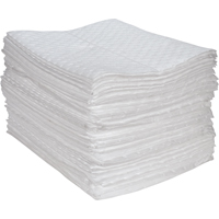 Feuilles absorbantes en fibres fines de premi&egrave;re qualit&eacute;, Huile seulement, 15" x 17", 30 gal. d'absorption GTA Hardware Inc