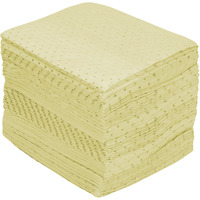 Feuilles absorbantes en fibres fines de premi&egrave;re qualit&eacute;, Mati&egrave;res dangereuses, 15" x 17", 30 gal. d'absorption GTA Hardware Inc