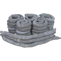 Remblais tubulaires absorbants, Universel, Absorption 50 gal., 3" la x 4' lo, Pqt de 30 GTA Hardware Inc