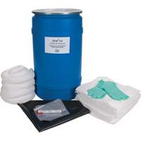 Trousse de lutte contre les d&eacute;versements pour &eacute;tabli, Huile seulement, Baril, Absorbance de 30 gal. US GTA Hardware Inc