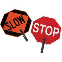 Panneau de signalisation &agrave; deux c&ocirc;t&eacute;s  Stop/Slow  GTA Hardware Inc