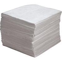 Feuilles absorbantes souffl&eacute;es de premi&egrave;re qualit&eacute;, Huile seulement, 15" x 17", 30 gal. d'absorption GTA Hardware Inc