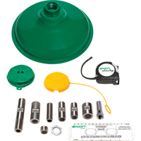 Axion Advantage&reg; Shower & Eye/Face Wash Upgrade Kit with Green ABS Plastic Eye/Face Wash Head & Showerhead GTA Hardware Inc