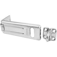 General Security Hardened Steel Hasp, Silver GTA Hardware Inc