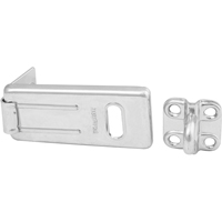 General Security Hardened Steel Hasp, Silver GTA Hardware Inc